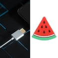 thumbnail image 2 of BIMZUC Protector de Cable de Datos USB de PVC Forma de Fruta Suave y Duradero Accesorio Portátil para Teléfono Inteligente Color Rojo (4.00 cm / 1.57 inches), 2 of 9