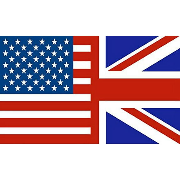Half USA & Half UK Flag 3M Reflective sticker| American Union Jack