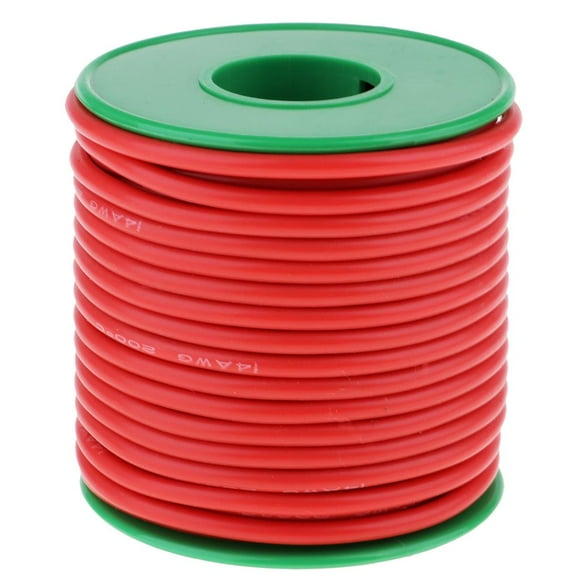 Cable de silicona flexible y suave de 14 mm x 1 cm para accesorios RC rojo