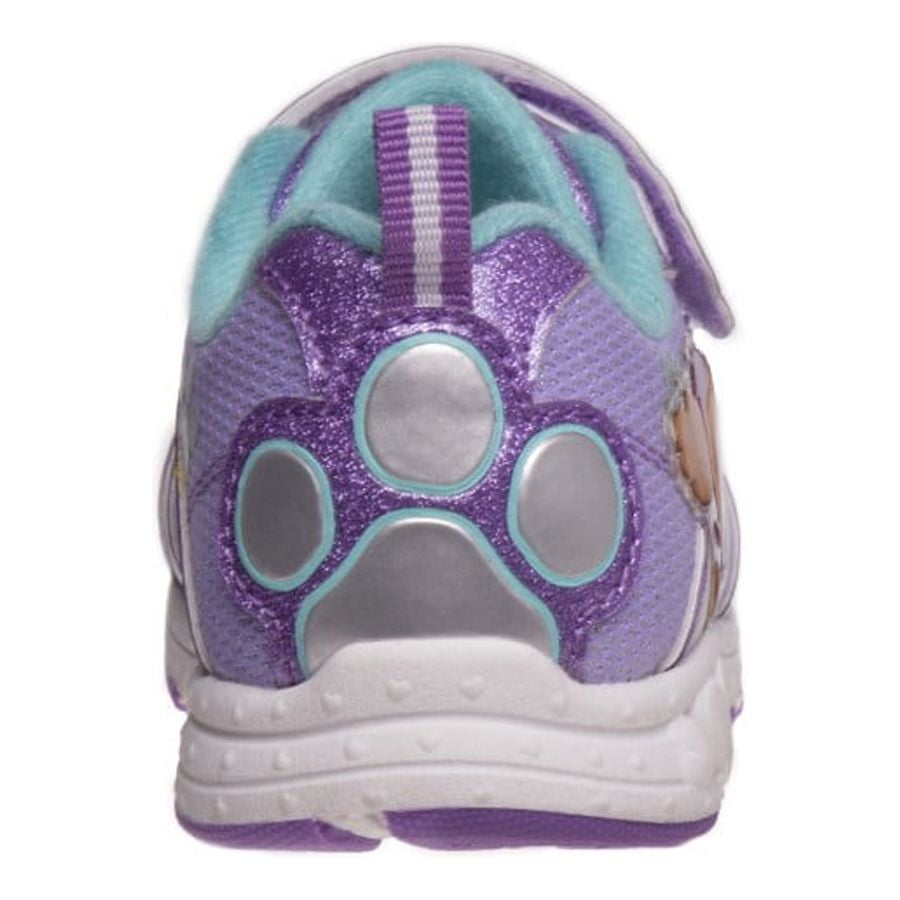 Nickelodeon Paw Patrol Girl Casual Sneakers with Two Red Lights - Purple, Size: 7