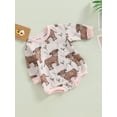 thumbnail image 3 of Bagilaanoe Newborn Baby Girl Boy Rompers Cartoon Print Long Sleeve Bodysuits 3M 6M 12M 18M Infant Casual One Piece Short Jumpsuit, 3 of 9