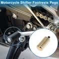 thumbnail image 2 of Brass Motorcycle Shifter Footrests Pegs for HARLEY-DAVIDSON XL883 Cylinder Shift Foot Rests Peg Footboards Brass, Iron 1 Pc, 2 of 6