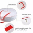 thumbnail image 3 of Christmas Xmas Wreath Storage Bag with Handles for 25" 30" 36" Wreath Clean up, 3 of 5