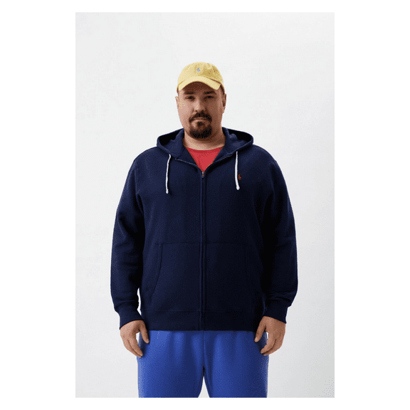 POLO RALPH LAUREN Men's RL Fleece Full-Zip Hoodie, Regular and Big & Tall Sizes (Navy 003 Red Pony, 4X-Large Big, 4XB)