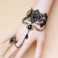 thumbnail image 4 of jiaroswwei Faux Gem Black Lace Ring Bracelet Women Gothic Punk Style Necklace Bracelet Jewelry Accessory, 4 of 8