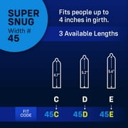 MyONE Condoms Snug Fit Size 49C: Snug (49), Length 4.7” (C), Latex, 36-Count