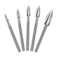 thumbnail image 4 of ULTNICE Wood Carving Bits Silver Sculpture Making 5Pcs, 4 of 8