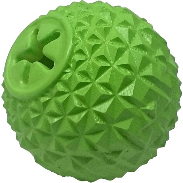SPOT Play 'n Chew Rubber Ball Dog Treat Toy, 4"