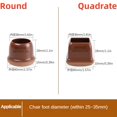 thumbnail image 3 of 8/16 piezas nuevas tapas protectoras para patas de mesa y sillas, cubiertas de silicona gruesas para patas de muebles, protector de suelo con parte inferior de fieltro envuelto, 3 of 5