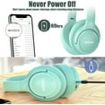 thumbnail image 7 of Bluetooth Headphones Over Ear, 65H Playtime and 6 EQ Music Modes Wireless Headphones with Microphone (White), 7 of 7