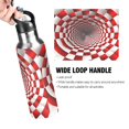 thumbnail image 2 of ALAZA Interest Geometric Illusion Water Bottle Insulated Flask Stainless Steel Straw Lid 20 oz, 2 of 6