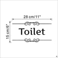 thumbnail image 2 of Diy Bedroom Playroom Office Vinyl Toilet Decals Door Stickers Entrance Sign Wall Art TOILET, 2 of 8