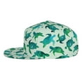 thumbnail image 3 of Fotbe Green Sea Turtle Flat Bill Visor Cap Classic Snapback Hat Polyester Foam Trucker Hat Trucker Cap Adjustable Baseball Cap, 3 of 9