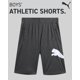 thumbnail image 2 of PUMA Pantalones cortos activos para niño - Pantalones cortos de baloncesto deportivos de secado rápido y transpirables con interlock para niños (tallas: 4-20) Talla 8 Charcoal Heather, 2 of 5