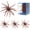Brown, variant on Sea Urchin Soft Bait, 2026 Floating TPR Swimbait with Reflective Stars Soft Artificial Sea Urchin Lures, Bait Urchin Fishing Lure for Shore, Trout, River, Lake, Saltwater, Freshwater