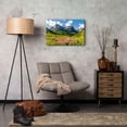 thumbnail image 3 of Glacier National Park Wildflower Valley Canvas Wall Art, Montana Mountain Meadow Landscape Print, Vibrant Nature Artwork for Living Room Bedroom Office, Ready to Hang, 3 of 6
