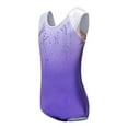 thumbnail image 2 of Sleeveless diamond Bright pattern Body suit ballet Gymnastics gradient color practice Dance Practice Clothes European American, 2 of 3