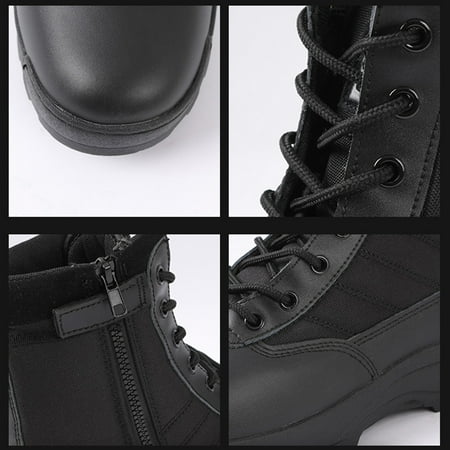 

Leather Military Boots Work Safty Shoes For Work Safety Shoes Black 44