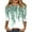 dark green, variant on Women's 3/4 Length Sleeve Fall Tops Floral Print Tshirts 3/4 Sleeve Round Neck Plus Size Blouse Dressy Casual Tunics Fall Tops for Women Fall Fashion for Women 2024 (Sky blue)