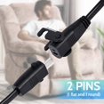thumbnail image 2 of Sopito 8.2 Feet (2.5M) Extension Cord for Lift Chair or Power Recliner, Replacement Power Supply Cable for Okin Limoss Lazboy Pride Catnapper etc, 2 of 9