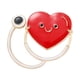 thumbnail image 1 of Broche con forma de corazón rojo de dibujos animados creativos, 1 of 1