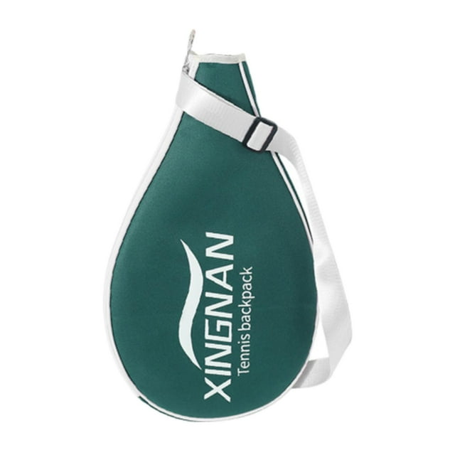 koolsoo Tennis Racket Bag Adjustable Strap Pouch Crossbody Bag for Gift Women Adults Green