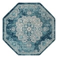 thumbnail image 3 of Unique Loom Parker Collection Area Rug - Kokulu (7' 10" Octagon Navy Blue/Ivory), 3 of 7