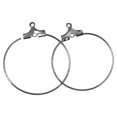 thumbnail image 2 of GUOOL 20Pcs Round Beading Hoop Earring Hook Connectors DIY Findings Black, 2 of 8