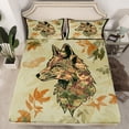 thumbnail image 2 of Erosebridal Safari Wolf Sheet Set Twin, Rustic Farmhouse Bedding Sets Twin Size 3pcs, 2 of 7
