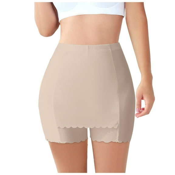 TRUBKH Slip Shorts for Women Under Dresses Thigh Society Thigh Society Cooling Shorts for Women Shorts for Under Dresses Women Seamless Shorts for Women Shapewear Shorts Beige L