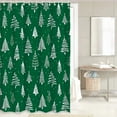 4PC Christmas Shower Curtain Sets with Rugs for Bathroom,Red Truck Bathroom Set with 72"X72