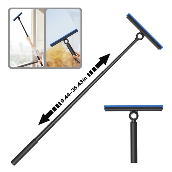 EHOMGUI Shower Squeegee with Telescopic Handle,Length 38.58 inch,Height:1.10 inch for Home Shower,Bathroom Tiles,Window