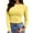 A-Light Yellow, variant on Wxolcjlv Womens T-Shirt Solid Color Tee Long Sleeve Crewneck Ribbed Fitted Casual Basic Tops,Blue,L