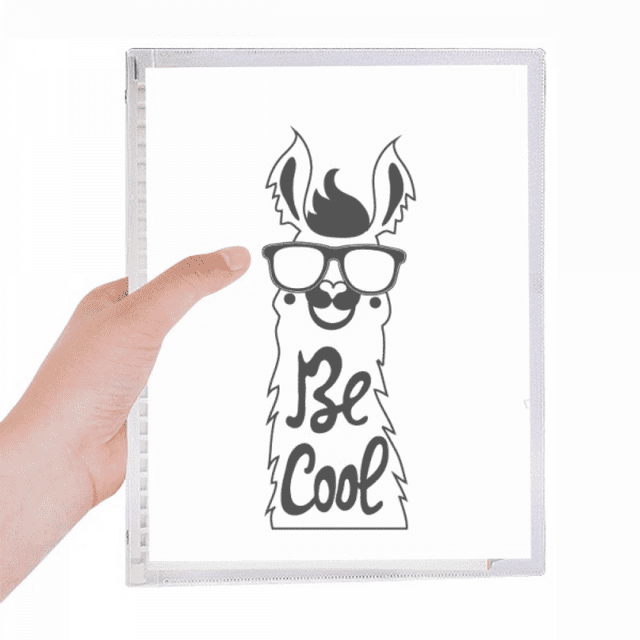Carnet de Citations Noir et Blanc en Alpaga Be Cool Journal Rechargeable Papeterie