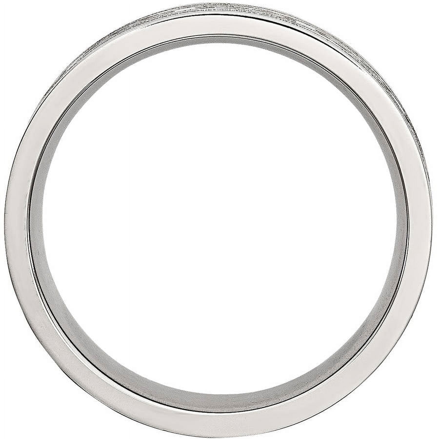 Primal Steel Stainless Steel Brushed Celtic Laser Etched 6mm Flat Band