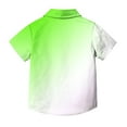 thumbnail image 7 of AUNVITO Boys & Girls Ombre Short Sleeve Shirt Casual Stylish Pocket Design School Uniform Top Trendy Gradient, 7 of 7