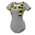 thumbnail image 6 of Littleforbig Cotton Romper Onesie Pajamas Bodysuit - Wizard School Winter Onesie Yellow L, 6 of 7