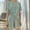 Green, variant on Juslio Pajamas for Women Short Sleeve Homewear Crewneck Tops and Elastic Waist Shorts Fashion 2 Piece Matching Pajamas Sets Free Size