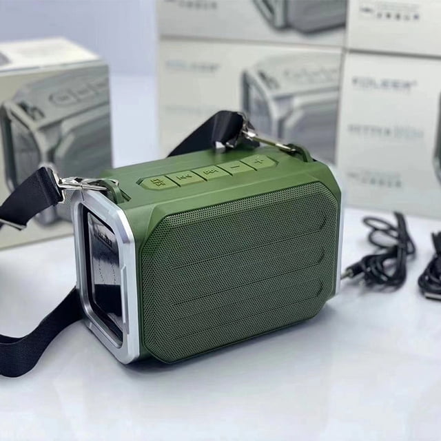 Altavoz Bluetooth S159 inalámbrico portátil para exteriores, correa de hombro portátil, subwoofer pesado, mini teléfono móvil, audio en vivo