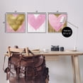 thumbnail image 3 of Stupell Industries Glam Paint Drip Hearts Design Art for Kids Painting Gray Framed Art Print Wall Art, 17 x 17, Set of 3, 3 of 9