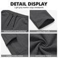 thumbnail image 6 of Dresfit Cargo Sweatpants Mens Baggy Drawstring Sweatpant Winter Fall Lightweight Lounge Loose Fit Carpenter Pants Wide Leg Elastic Waist Travel Work Pants 2XL, 6 of 8