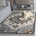 thumbnail image 3 of Safavieh Heritage Darin Medallion Area Rug, Ivory/Gray, 4' x 6', 3 of 11