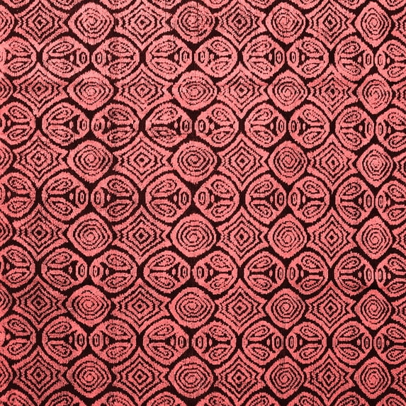 Ahgly Company Indoor Square Abstract Red Modern Area Rugs, 7' Square