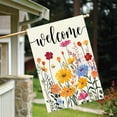 thumbnail image 2 of Spring Summer House Flag 28x40 Inch Double Sided Outside Welcome Wildflower Daisy Floral Outdoor Seasonal Decorative Large Garden Flag Decor, 2 of 7
