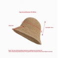 thumbnail image 4 of SGMVNU Sun Hat for Women Summer Straw Beach Hats Floppy Crochet Hat Travel Bucket Hat Foldable Packable, One Size, Beige, 4 of 7