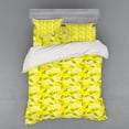 thumbnail image 2 of Ambesonne Spring Bedding Set 3 Pcs, Fresh Lemons with Leaves, Twin XL, Yellow Fern Green, 2 of 3