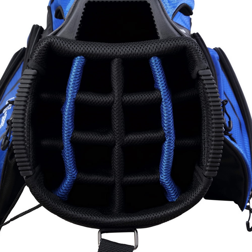 MacGregor Golf VIP Deluxe 14-Way Cart Golf Club Bag, 9.5 In. Top Black and Blue