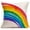 Rainbow, variant on Rainbow Throw Pillow Covers 18x18 Inch Home Pillow Cover Colourful Rainbow Pillow Case Cotton Linen Hidden Zipper Closure Cushion Cover for Sofa Couch Bedroom Decor Pillowcases(Rainbow)