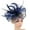 Navy Blue, variant on Rigardu hair accessories for women Women Hat Headwear Church Feather Clip Fascinators Hat Wedding Party Cap For hair bands for women's hair Beige   One size