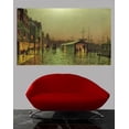 thumbnail image 2 of Grimshaw "Liverpool Docks" (19th) Glossy Poster, 2 of 2